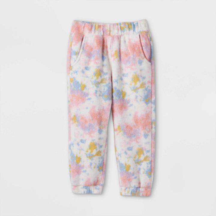 Toddler Girls' Soft Fleece Pull-on Jogger Pants - Cat & Jack Warm Pink
