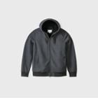 Men's Tall Fullzip Sherpa Lined Hooded Fleece Jacket - Goodfellow & Co Charcoal Heather