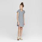 Girls' Short Sleeve Knit Dress - Art Class Blue