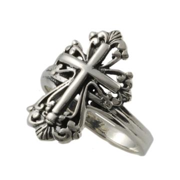 Skyline Silver Men's Elegant Cross Ring -
