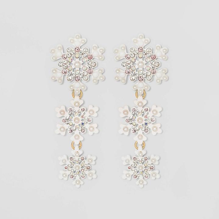 Sugarfix By Baublebar Snowflake Drop Earrings - White