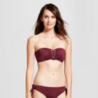 Mossimo Women's Grommet Bandeau Bikini Top - Raisin -