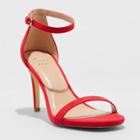 Women's Gillie Stiletto Heeled Pumps - A New Day Red