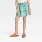 Girls' Short Woven Skirt - Cat & Jack Green