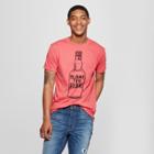 Men's Short Sleeve Blame The Rum Graphic T-shirt - Awake Red