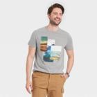 Men's Standard Fit Short Sleeve Printed T-shirt - Goodfellow & Co Thundering Gray