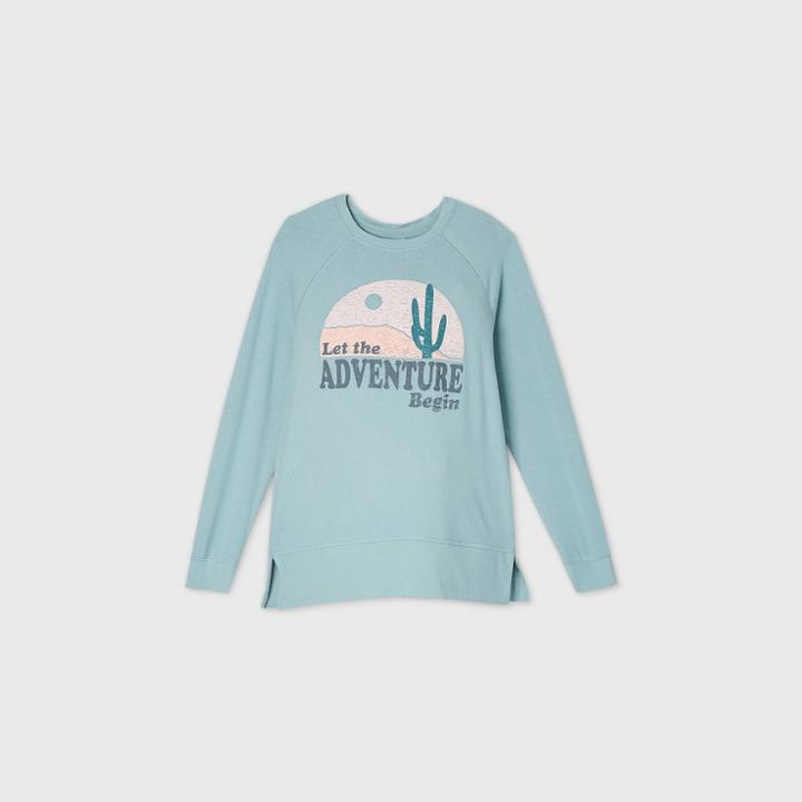 Maternity Let The Adventure Begin Graphic Sweatshirt - Isabel Maternity By Ingrid & Isabel Blue