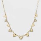 Sugarfix By Baublebar Heart Statement Necklace - Gold/clear