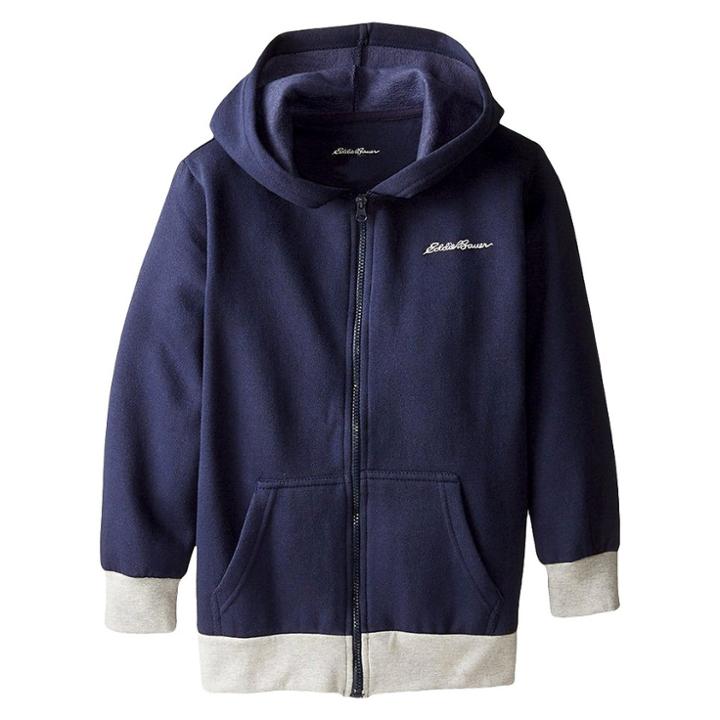 Eddie Bauer Boys' Fleece Hooded Zip-up 4 - Navy (blue)