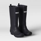 Smith & Hawken Rubber Tall Rain Boots Size 7 Black -