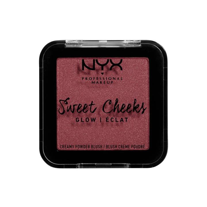 Nyx Professional Makeup Sweet Cheeks Creamy Powder Blush Glowy Bang Bang