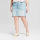 Women's Plus Size Denim Skirt - Universal Thread Light Wash