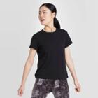 Women's Short Sleeve Cinch Back T-shirt - All In Motion Black
