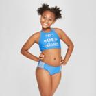 Girls' Part Time Mermaid Bikini Set - Cat & Jack Blue