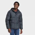Men's Midweight Puffer All Over Hounds Tooth Jacket - Goodfellow & Co Black