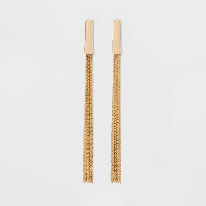 Drop Tassel Earrings - A New Day Gold