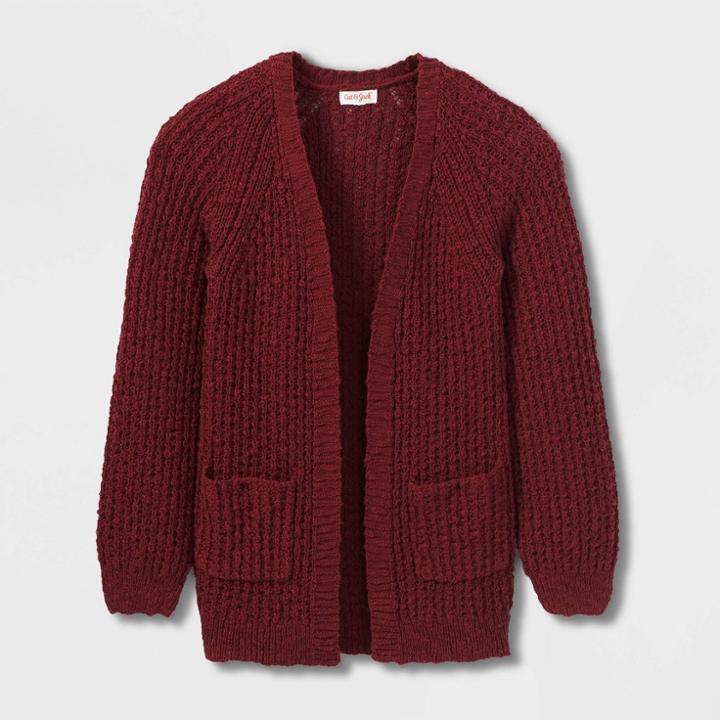 Girls' Long Open Cardigan - Cat & Jack