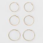 Hoop Earring Set 3ct - A New Day Gold,