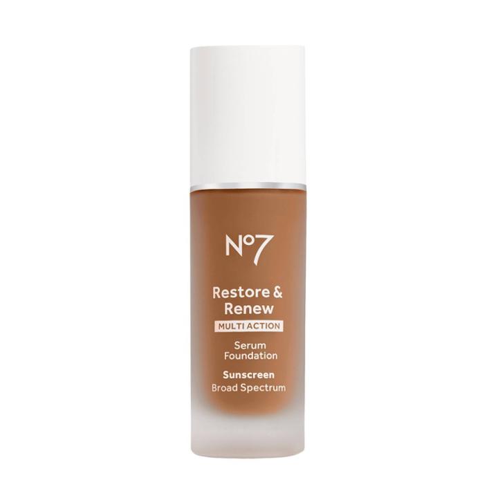 No7 Restore & Renew Multi Action Serum Foundation Spf 30 - Amber