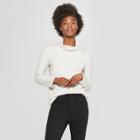 Women's Long Sleeve Funnel Neck Tunic Sweatshirt - A New Day Light Heather Gray