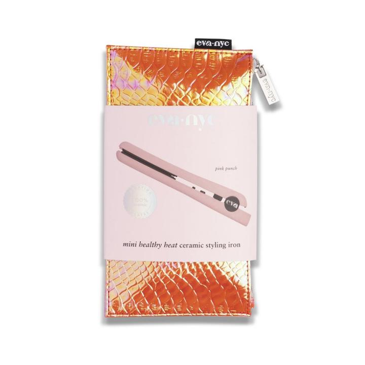 Eva Nyc Mini Healthy Heat Ceramic Styling Iron - Pink