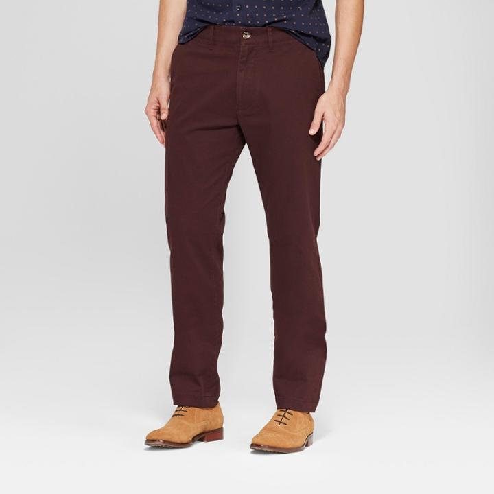 Men's Slim Fit Hennepin Chino - Goodfellow & Co Deep Purple