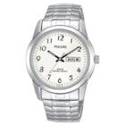 Men's Pulsar Calendar Expansion Watch - Silver Tone With Silver Dial - Pj6051