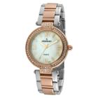Peugeot Watches Peugeot Women's Two Tone Crystal Bezel Watch, Rose Gold