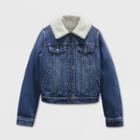 Girls' Sherpa Jean Jacket - Cat & Jack
