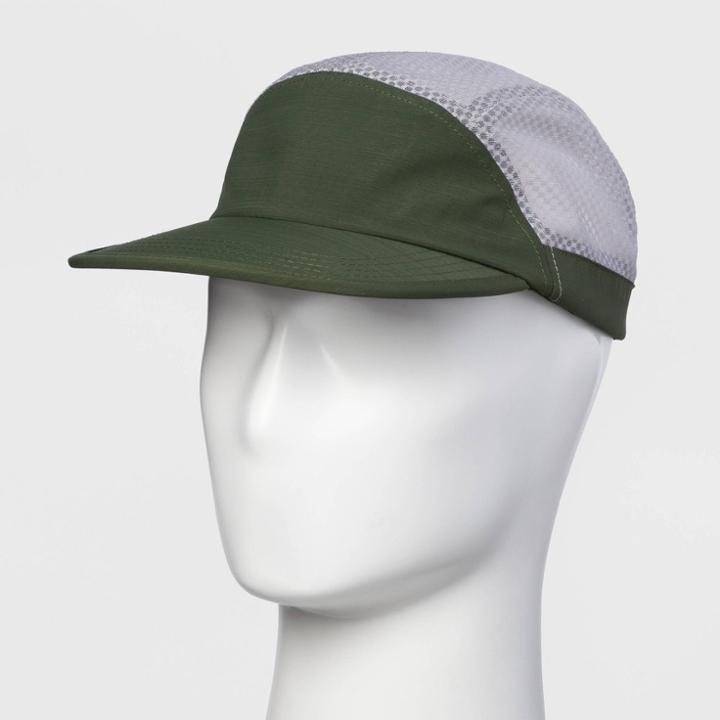 Men's Nylon And Mesh 5 Panel Hat - Original Use Black