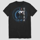Men's Marvel Wandavision Sword Wanda And Logo Short Sleeve Graphic T-shirt - Black