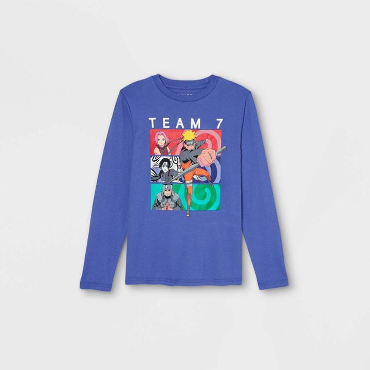Boys' Naruto Long Sleeve Graphic T-shirt - Blue
