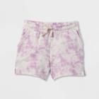 Kids' Shorter-length Tie-dye Shorts - Cat & Jack Purple
