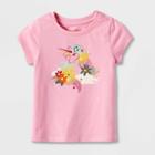 Toddler Girls' Rainbow Unicorn Short Sleeve Graphic T-shirt - Cat & Jack Pink