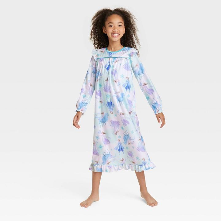 Girls' Frozen Nightgown - White