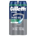 Gillette Series Soothing Shave Gel With Aloe Vera Twin Pack