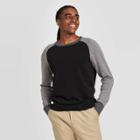 Men's Colorblock Regular Fit Crew Neck Sweater - Goodfellow & Co Black
