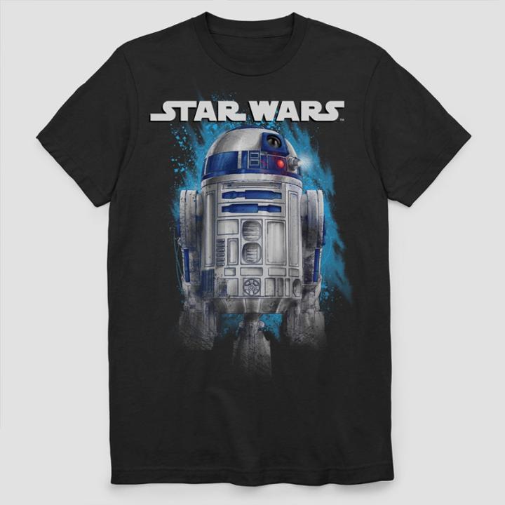 Men's Star Wars R2-d2 Short Sleeve Graphic T-shirt - Black
