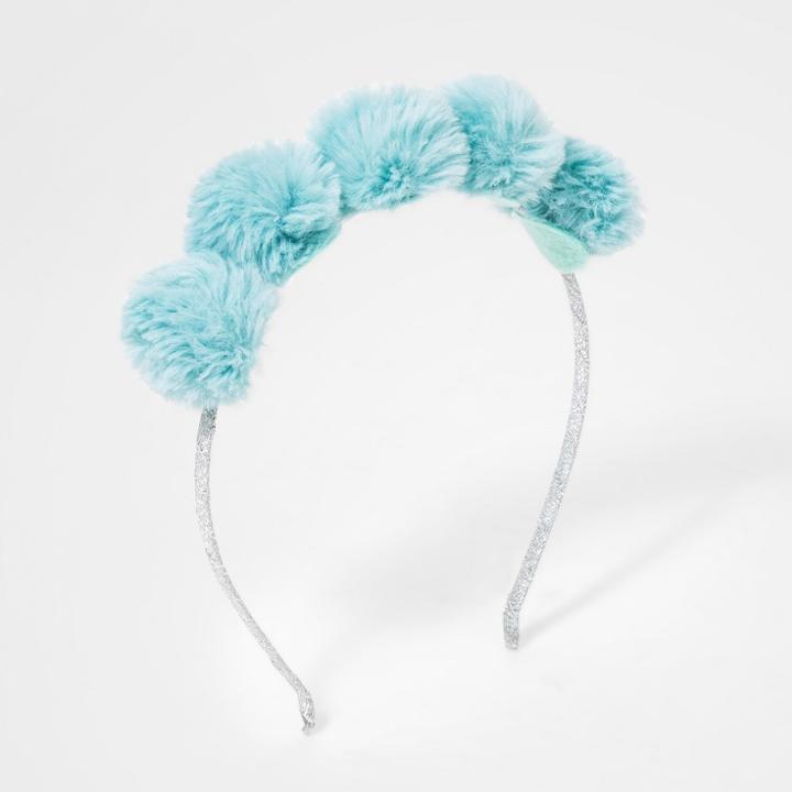 Girls' Faux Fur Pom Pom Headband - Cat & Jack