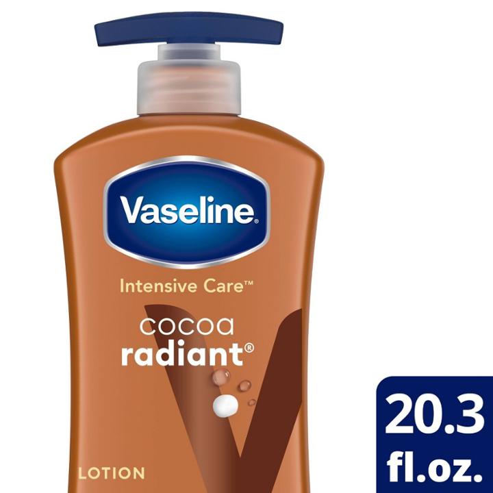 Vaseline Intensive Care Cocoa Radiant Moisture Pump Body Lotion
