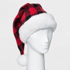 Ugly Stuff Holiday Supply Co. Adult Plaid Santa Sleep Cap - Red/black