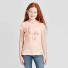 Disney Girls' Lady And The Tramp T-shirt - Blush Pink