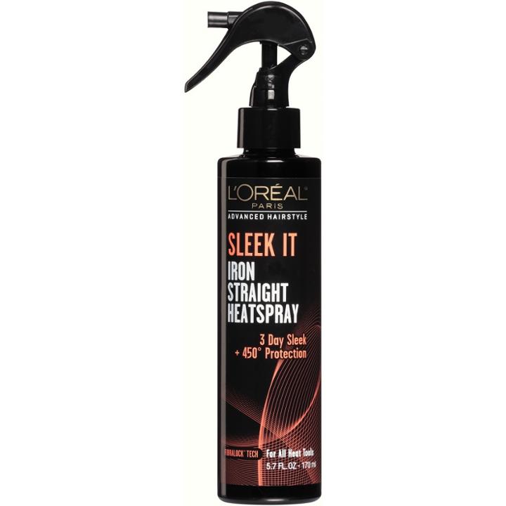 L'oreal Paris Advanced Hairstyle Sleek It Iron Straight Heatspray
