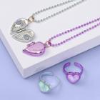 More Than Magic Girls' 2pk Bff Necklace And Ring Set - More Than