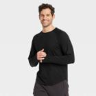 Men's Long Sleeve Upf 50+ T-shirt - All In Motion Black