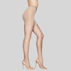 Hanes Premium Women's Silky Sheer Control Top Pantyhose - Nude