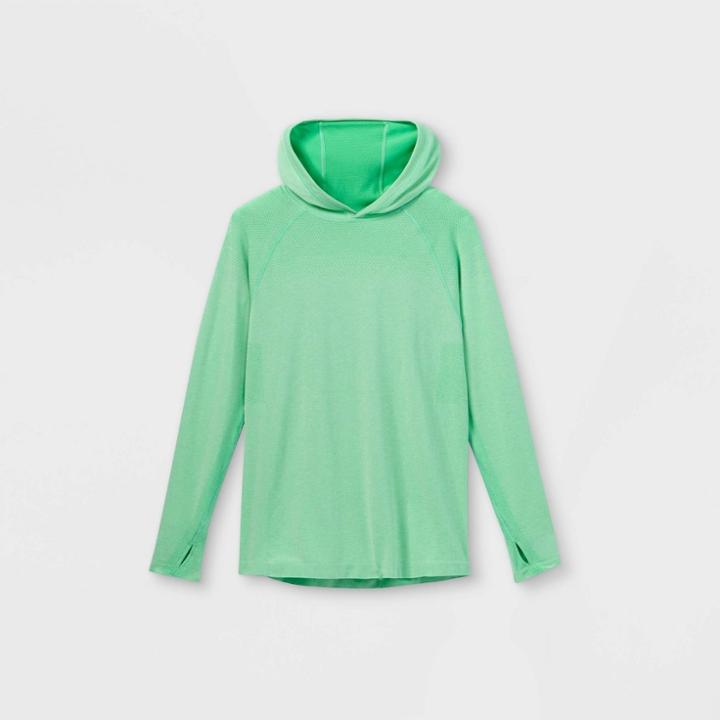 Boys' Seamless Long Sleeve Pullover Hoodie - All In Motion Green