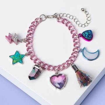 More Than Magic Girls' Moon And Eye Charm Bracelet With Tassel - More Than