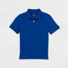 Petiteboys' Short Sleeve Interlock Uniform Polo Shirt - Cat & Jack Blue