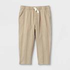 Toddler Boys' Rolled Hem Broadcloth Pull-on Chino Pants - Cat & Jack Tan